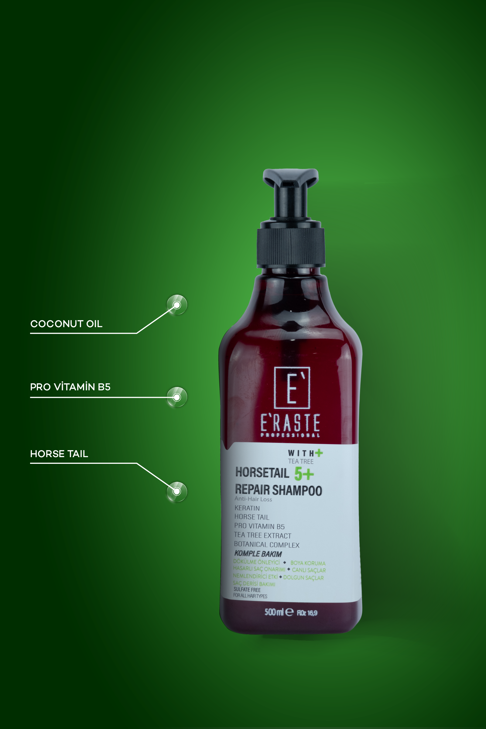 Horsetail Repair Şampuan 500ML - Görsel 4