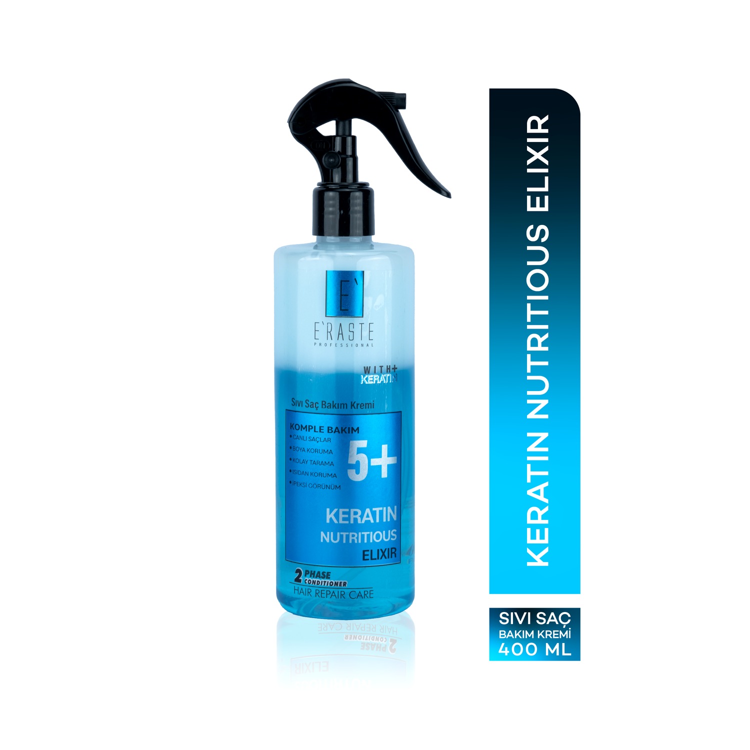 Keratinli Sıvı Saç Bakım Kremi 400ml - Eraste Professional ürün görseli